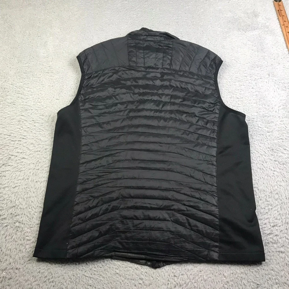 Eddie Bauer First Ascent Vest Mens L Black Goose Down Insulated Puffer